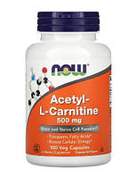 Амінокислота NOW Foods Acetyl-L-Carnitine, 500 mg, 100 Vegetarian Capsules