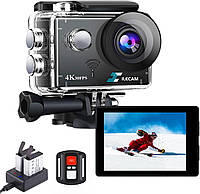 Подводная камера Xile Action Cam 4k, 30M, оснащенная батареями большой емкости 2×1350 мАч и монтажными аксессу