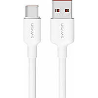 Кабель Usams US-SJ601 U84 Type-C 3A Charging & Data Cable 1m White