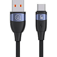 Кабель Usams US-SJ630 U85 Type-C 6A Aluminum Alloy Fast Charging & Data Cable