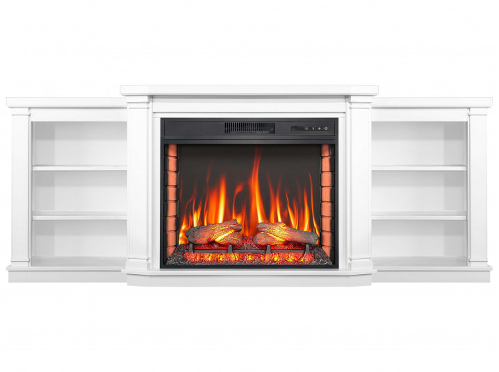 Камінокомплект ArtiFlame Parliament AF28S білий б'янко (198 x 79.5 см) зі звуком