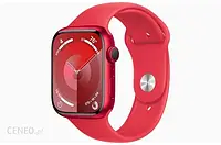 Часи Apple Watch Series 9 GPS koperta 45 mm z aluminium (PRODUCT)RED pasek sportowy (PRODUCT)RED (MRXJ3QPA)