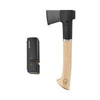 Подарочный набор Fiskars Norden chopping axe N7 + sharpener SET (1051146)(7566615021754)