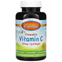 Carlson Kid's Chewable Vitamin C 250 mg 60 таблеток CAR-3100 PS