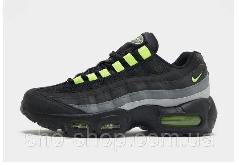 Кросівки Nike Air Max 95 "Black Grey Neon"
