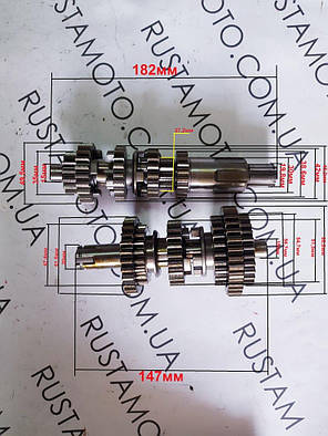 Коробка передач КПП для китайского мотоцикла 200 кубов, фото 3