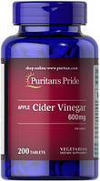 Puritan's Pride Apple Cider Vinegar 600 mg 200 таблеток 55667 PS
