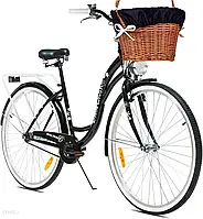 Велосипед Miejski MalTrack Citybike Dreamer 1-speed Black 28" + Koszyk