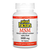 Natural Factors MSM 1000 mg 90 caps 01622 PS