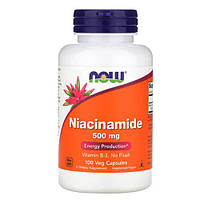 NOW Niacinamide 500 mg 100 капсул 1712 PS