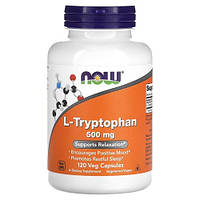 NOW L-Tryptophan 500 mg 120 veg caps NOW-00167 PS