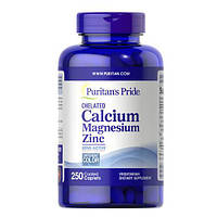 Puritan's Pride Chelated Calcium Magnesium Zinc 250 таб. 04293 PS