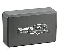 Блок для йоги PowerPlay 4006 Yoga Brick Сірий PP_4006_Grey_Yoga_Brick PS