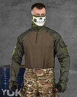 Тактична сорочка олива одяг для військових, Армійський убакс Oliva кофта ЗСУ ubacs Ріп стоп