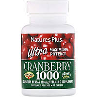 Натуральная добавка Natures Plus Ultra Cranberry 1000, 60 таблеток CN10005 PS