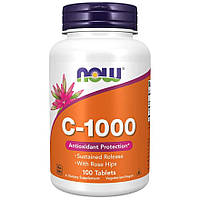 Витамины и минералы NOW Vitamin C-1000, 100 таблеток CN6707 PS