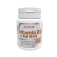 Витамины и минералы Activlab Vitamin D3 + K2 Max, 120 таблеток CN14883 PS