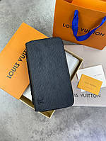 Гаманець чорний Louis Vuitton big Epi Lux k350