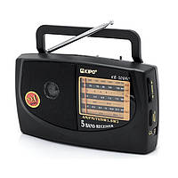 Радіоприймач KIPO KB-308AC - потужний 5-ти хвильовий фм Радіоприймач fm діапазону, Приймач фм радіо NST