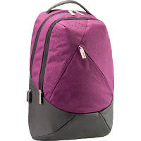 Рюкзак школьный Optima 17.5" Techno женский 0.7 кг 16-25 л Фиолетовый с выделенными элементами (O96910-03)