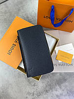 Гаманець чорний Louis Vuitton big Taiga Lux k352