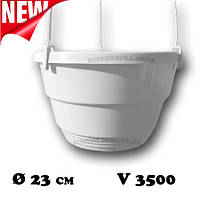 Кашпо для квітів біле з підвісами Ø 23 см об'єм 3500 мл 50 шт/уп.