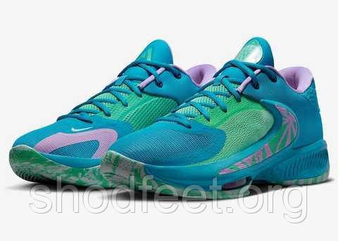 Кросівки баскетбольні Nike Zoom Freak 4 "Laser Blue"