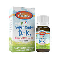 Витамины и минералы Carlson Labs Kid's Super Daily D3+K2, 10.16 мл CN10056 PS