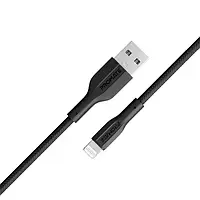 Дата-кабель Promate xcord-ai USB-A (тато) - Lightning (тато), 1m Black (xcord-ai.black)