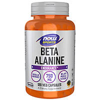 Аминокислота NOW Sports Beta-Alanine 750 mg, 120 вегакапсул CN8797 PS