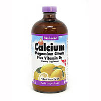 Витамины и минералы Bluebonnet Calcium Magnesium Citrate plus Vitamin D3, 472 мл Лимон CN5084-3 PS