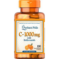 Витамины и минералы Puritan's Pride Vitamin C-1000 mg with Bioflavonoids, 100 капсул CN6586 PS