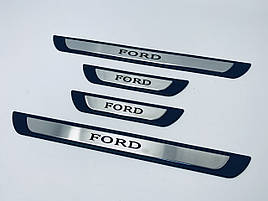 Накладки на пороги FORD Mondeo 4 (хром-пласт) TAN24