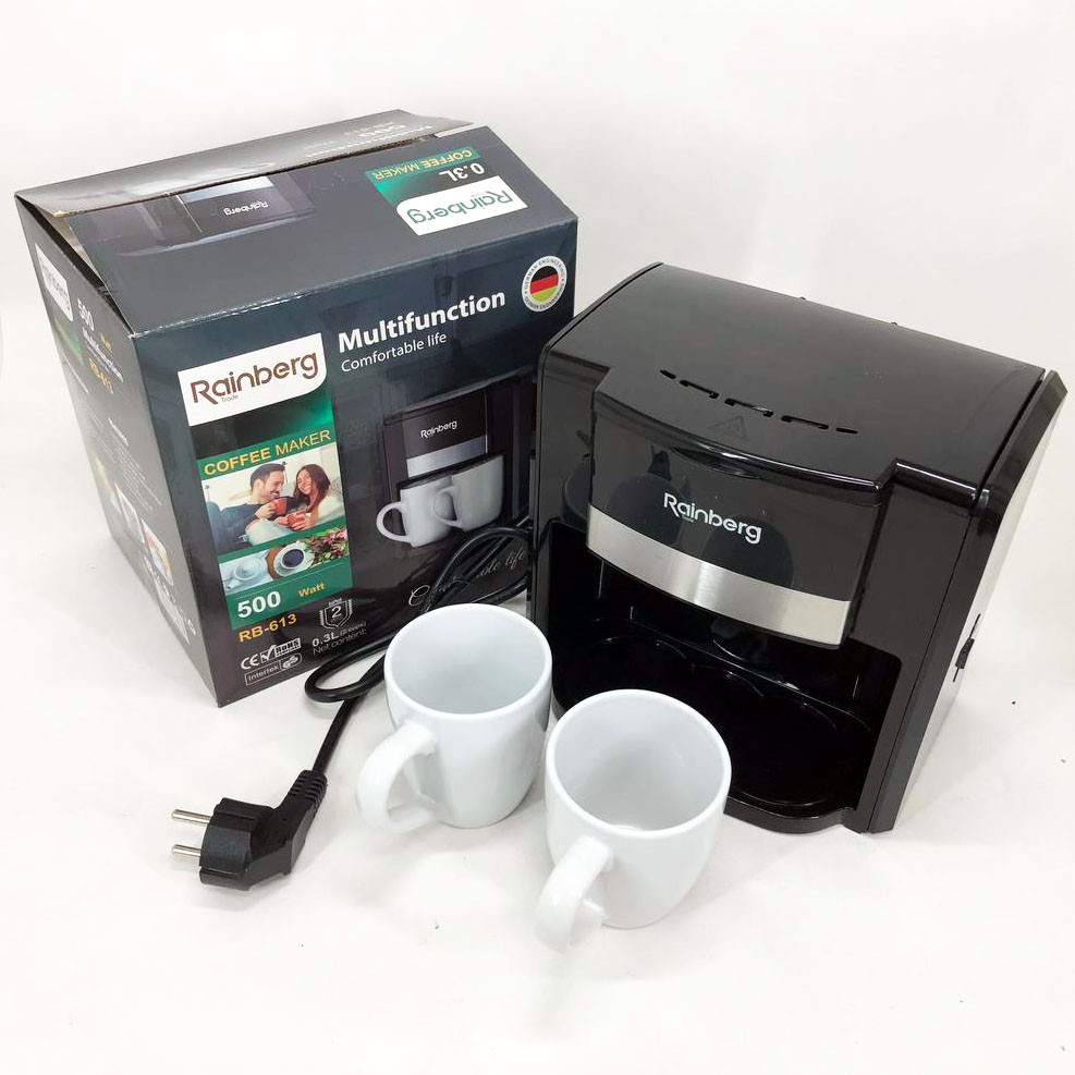 Кофеварка на работу Rainberg rb-613 Качественная кофеварка для дома Автоматические кофемашины - фото 5 - id-p2143714815