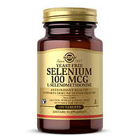 Витамины и минералы Solgar Yeast-Free Selenium 100 mcg, 100 таблеток CN12425 PS