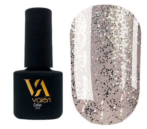 Гель-лак Valeri Color, 6 ml №106 великий сірий шиммер