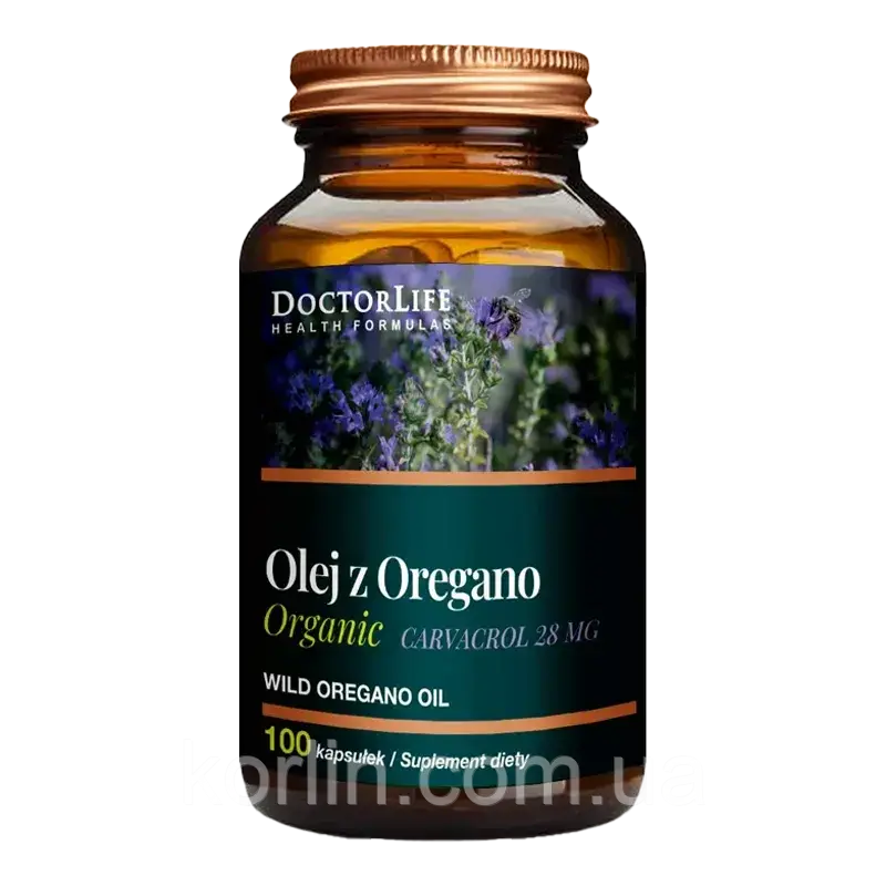 Олія Орегано Екстракт 3000 мг 100 кап Doctor Life Oregano Oil США Доставка з ЄС