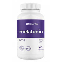 Натуральная добавка Sporter Melatonin 5 mg, 60 капсул CN7392 PS