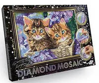 Алмазная мозайка "Бриллиантовая живопись DIAMOND MOSAIC" А4 с.2 №1 Котята Данко Тойс