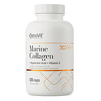 Препарат для суставов и связок OstroVit Marine Collagen with Hyaluronic Acid and Vitamin C, 120 капсул CN6295
