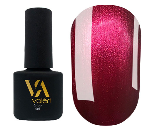 Гель-лак Valeri Color, 6 ml №119 бордовий з перламутром