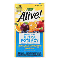 Витамины и минералы Nature's Way Alive! Once Daily Men s 50+ Ultra Potency, 60 таблеток CN12293 PS