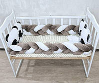 Комплект у ліжечко для новонароджених "Міні-панда" бежевий
