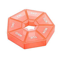 Таблетница Semi 7Days Mini Pill Box, Orange CN14419 PS