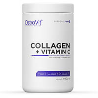 Препарат для суставов и связок OstroVit Collagen + Vitamin C, 400 грамм Без вкуса CN3838-1 PS