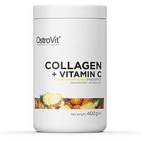 Препарат для суставов и связок OstroVit Collagen + Vitamin C, 400 грамм Ананас CN3838-4 PS