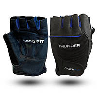 Перчатки для фитнеса PowerPlay PP-9058, Black/Blue L CN11140-4 PS