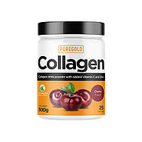 Препарат для суставов и связок Pure Gold Protein Collagen, 300 грамм Вишня CN5711-8 PS