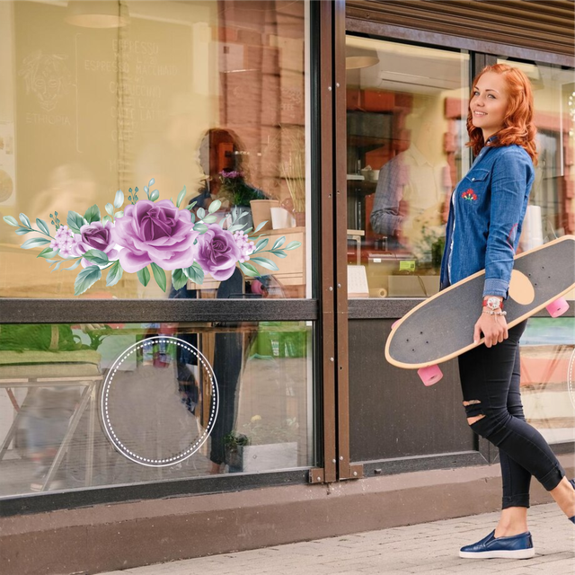 Наклейки вінілові інтер'єрні декор на вікно (вітрину, скло, дзеркало) самоклеючі з Оракала