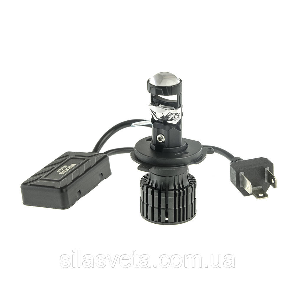 Светодиодная линзованая лампа DECKER LED GL-01 (H4)(6000K)(БЛИЖНИЙ/ДАЛЬНИЙ)(12-24V)(2 ШТУКИ)(CANBUS)